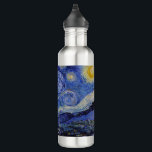 Vincent Van Gogh - The Starry night 710 Ml Water Bottle<br><div class="desc">The Starry Night / La nuit etoilee - Vincent Van Gogh in 1889</div>