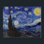Vincent Van Gogh - The Starry night Acrylic Print<br><div class="desc">The Starry Night / La nuit etoilee - Vincent Van Gogh in 1889</div>