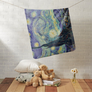 Vincent Van Gogh The Starry Night   Baby Blanket