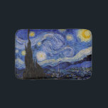 Vincent Van Gogh - The Starry night Bath Mat<br><div class="desc">The Starry Night / La nuit etoilee - Vincent Van Gogh in 1889</div>