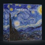 Vincent Van Gogh - The Starry night Binder<br><div class="desc">The Starry Night / La nuit etoilee - Vincent Van Gogh in 1889</div>