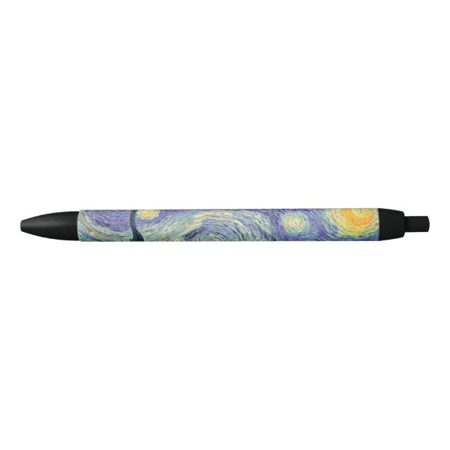 Vincent Van Gogh/ The Starry Night   Black Ink Pen (Front)