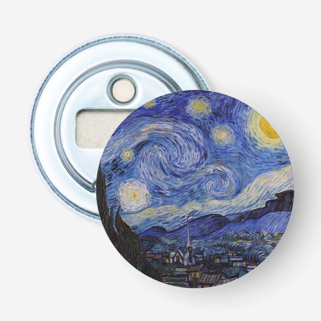 Vincent Van Gogh - The Starry night Bottle Opener (Front)