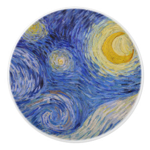 Vincent Van Gogh - The Starry night Ceramic Knob