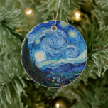 Vincent Van Gogh The Starry Night Ceramic Ornament<br><div class="desc">Vincent Van Gogh's The Starry Night Detail</div>