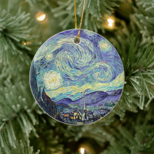 Vincent Van Gogh The Starry Night Ceramic Ornament