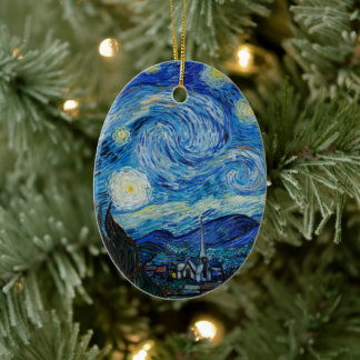 Vincent Van Gogh The Starry Night Ceramic Ornament