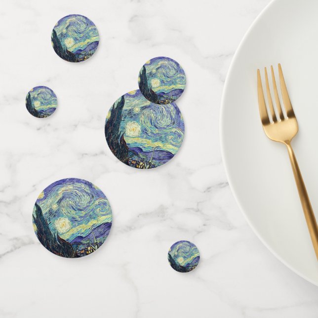 Vincent Van Gogh The Starry Night    Confetti (Group)