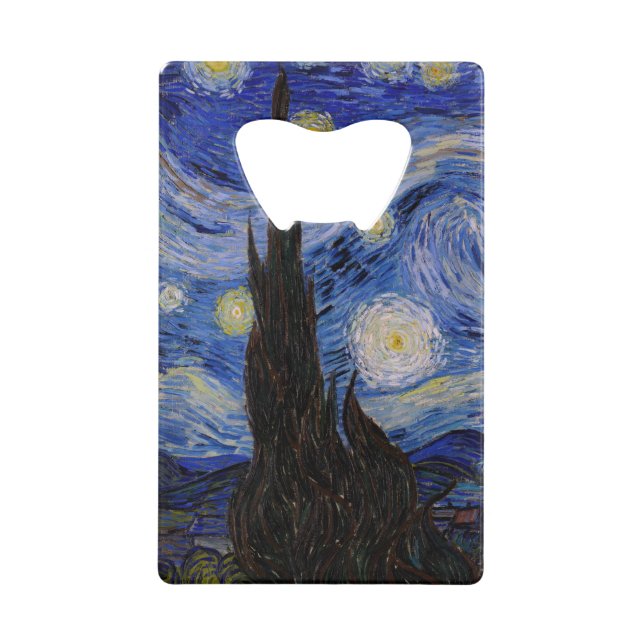 Vincent Van Gogh - The Starry night Credit Card Bottle Opener (Front)
