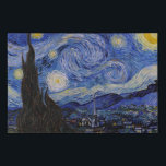Vincent Van Gogh - The Starry night Faux Canvas Print<br><div class="desc">The Starry Night / La nuit etoilee - Vincent Van Gogh in 1889</div>