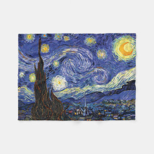 Vincent Van Gogh - The Starry Night Fine Art Fleece Blanket
