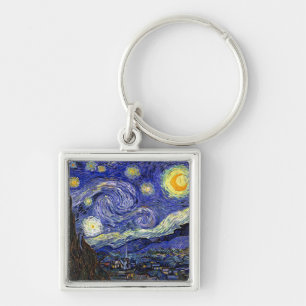 Vincent Van Gogh - The Starry Night Fine Art Keychain