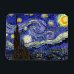 Vincent Van Gogh - The Starry Night Fine Art Magnet<br><div class="desc">Vincent Van Gogh's The Starry Night. Oil on canvas from 1889, Starry Night was painted while Van Gogh was in the asylum at Saint-Remy, France, and is considered one of his greatest masterpieces. Although it is a night scene, it was painted during the day and represents the view from the...</div>