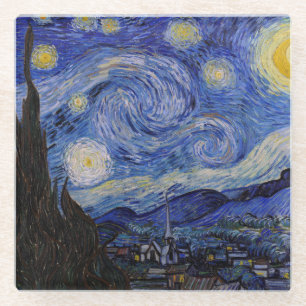 Vincent Van Gogh - The Starry night Glass Coaster