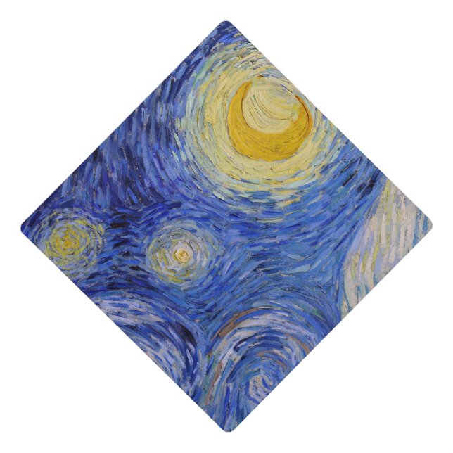 Vincent Van Gogh - The Starry night Graduation Cap Topper (Front)