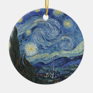 Vincent van Gogh The Starry Night, June 1889 Ceramic Ornament