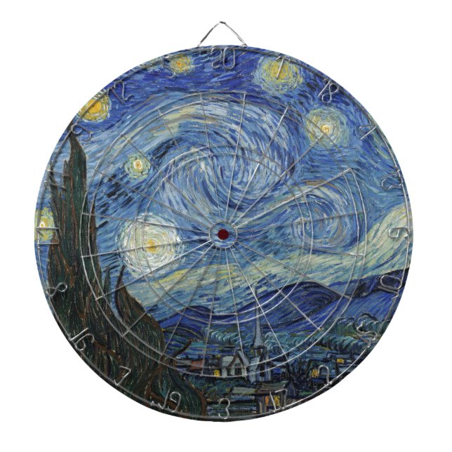 Vincent van Gogh | The Starry Night, June 1889 Dartboard (Front)