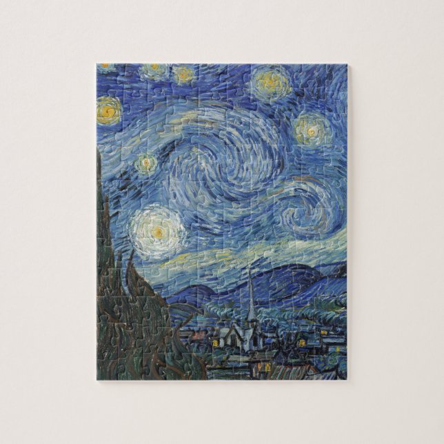 Vincent van Gogh | The Starry Night, June 1889 Jigsaw Puzzle (Vertical)