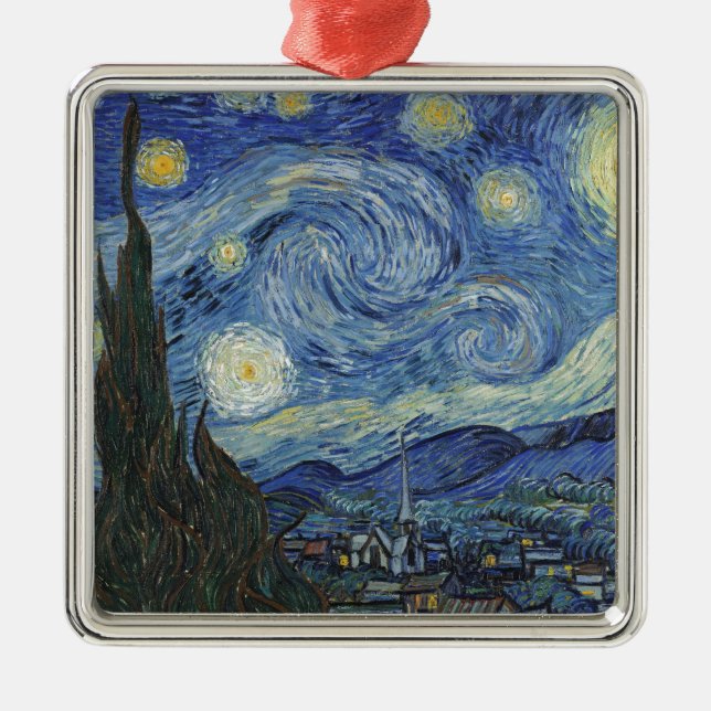 Vincent van Gogh | The Starry Night, June 1889 Metal Ornament (Front)