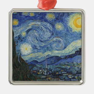 Vincent van Gogh   The Starry Night, June 1889 Metal Ornament