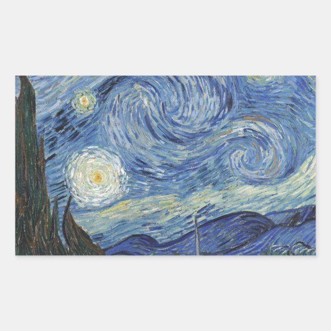 Vincent van Gogh | The Starry Night, June 1889 Sticker (Front)