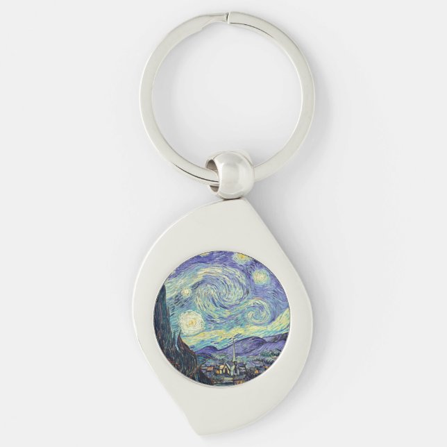 Vincent Van Gogh The Starry Night  Keychain (Front)