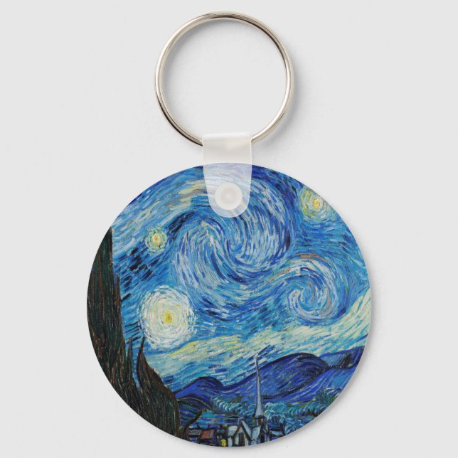 Vincent van Gogh The Starry Night Keychain (Front)
