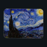 Vincent Van Gogh - The Starry night Magnet<br><div class="desc">The Starry Night / La nuit etoilee - Vincent Van Gogh in 1889</div>