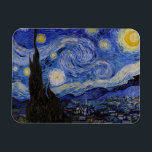 Vincent Van Gogh - The Starry night Magnet<br><div class="desc">The Starry Night / La nuit etoilee - Vincent Van Gogh in 1889</div>