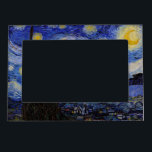 Vincent Van Gogh - The Starry night Magnetic Frame<br><div class="desc">The Starry Night / La nuit etoilee - Vincent Van Gogh in 1889</div>