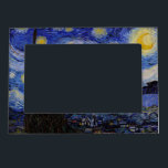 Vincent Van Gogh - The Starry night Magnetic Frame<br><div class="desc">The Starry Night / La nuit etoilee - Vincent Van Gogh in 1889</div>