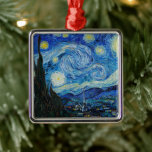 Vincent Van Gogh The Starry Night Metal Ornament<br><div class="desc">Vincent Van Gogh's The Starry Night Detail</div>