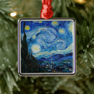 Vincent Van Gogh The Starry Night Metal Ornament