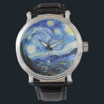 Vincent Van Gogh, The Starry Night painting Watch<br><div class="desc">The Starry Night (Dutch: De sterrennacht) is an oil-on-canvas painting by the Dutch Post-Impressionist painter Vincent van Gogh. Painted in June 1889.</div>