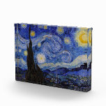 Vincent Van Gogh - The Starry night Photo Block<br><div class="desc">The Starry Night / La nuit etoilee - Vincent Van Gogh in 1889</div>