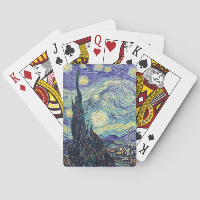 Vincent Van Gogh The Starry Night  Playing Cards (Back)