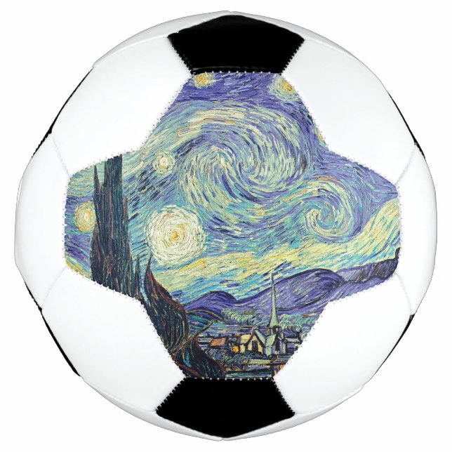 Vincent Van Gogh The Starry Night  Soccer Ball (Front)