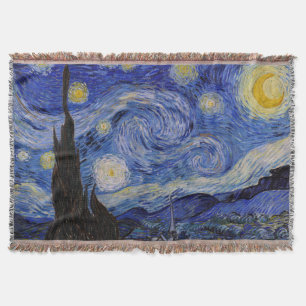 Vincent Van Gogh - The Starry night Throw Blanket