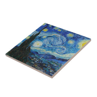 Vincent Van Gogh The Starry Night Tile