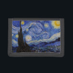 Vincent Van Gogh - The Starry night Trifold Wallet<br><div class="desc">The Starry Night / La nuit etoilee - Vincent Van Gogh in 1889</div>