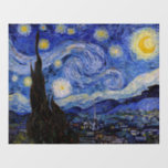 Vincent Van Gogh - The Starry night Wall Decal<br><div class="desc">The Starry Night / La nuit etoilee - Vincent Van Gogh in 1889</div>