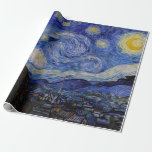 Vincent Van Gogh - The Starry night Wrapping Paper<br><div class="desc">The Starry Night / La nuit etoilee - Vincent Van Gogh in 1889</div>