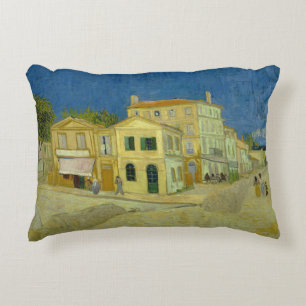 Vincent van Gogh - The Yellow House (`The Street') Decorative Pillow