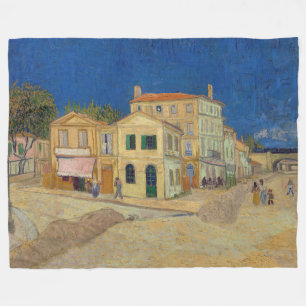 Vincent van Gogh - The Yellow House / The Street Fleece Blanket