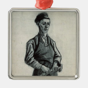 Vincent van Gogh The Young Blacksmith, 1882 Metal Ornament