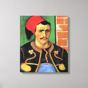 Vincent Van Gogh - The Zouave - Soldier Portrait Canvas Print