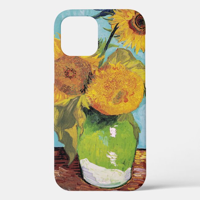 Vincent Van Gogh - Three Sunflowers in a Vase Case-Mate iPhone Case (Back)