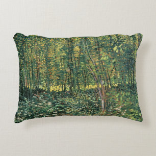 Vincent van Gogh Trees and Undergrowth, 1887 Accent Pillow