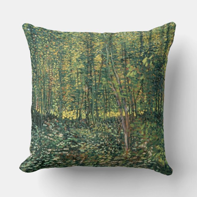 Vincent van Gogh | Trees and Undergrowth, 1887 Throw Pillow (Front)