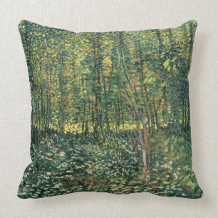 Vincent van Gogh   Trees and Undergrowth, 1887 Throw Pillow
